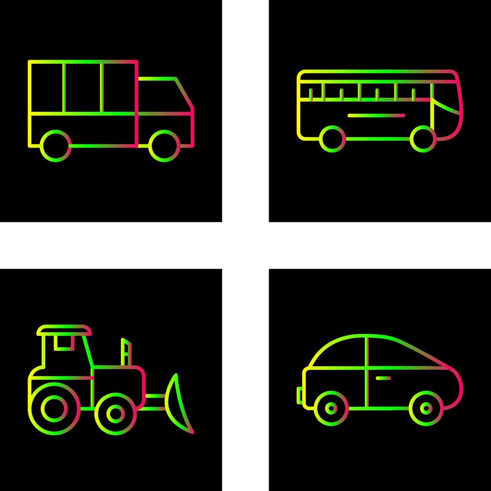 Truck and Bus Icon vector