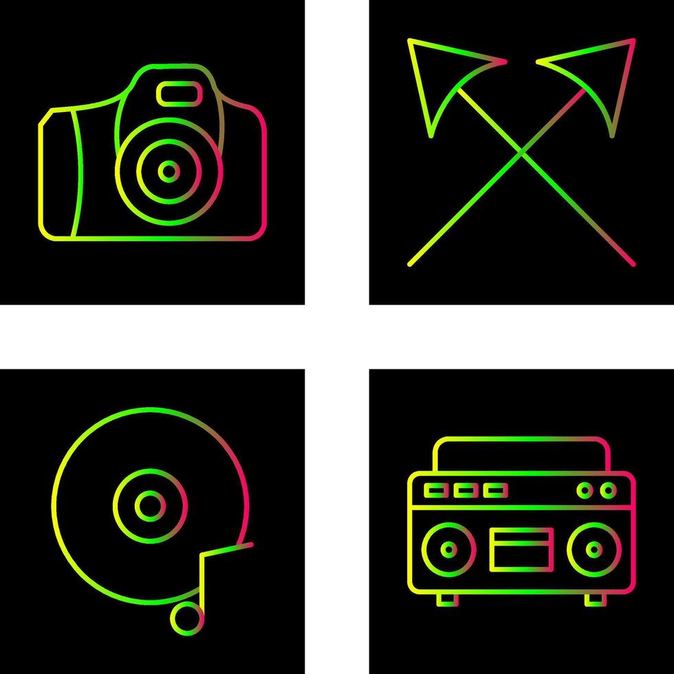 Camera and Arrows Icon vector