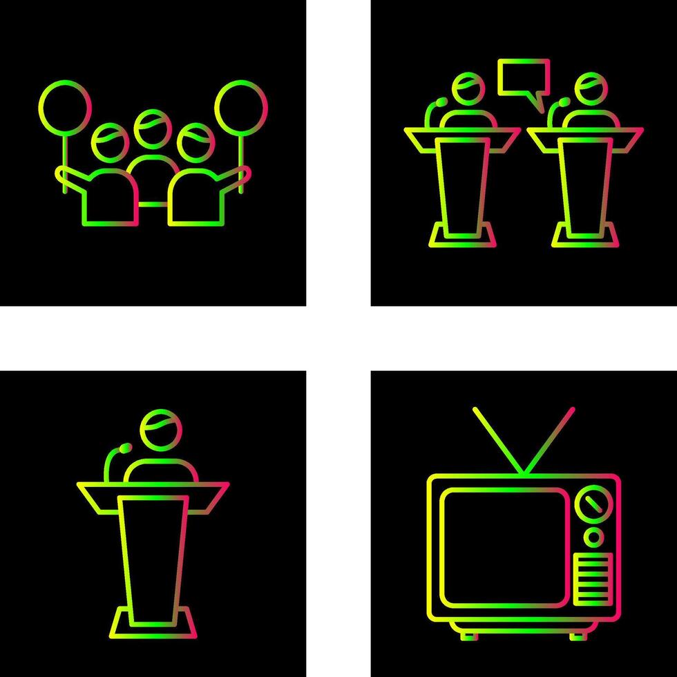Protest and Debate Icon vector