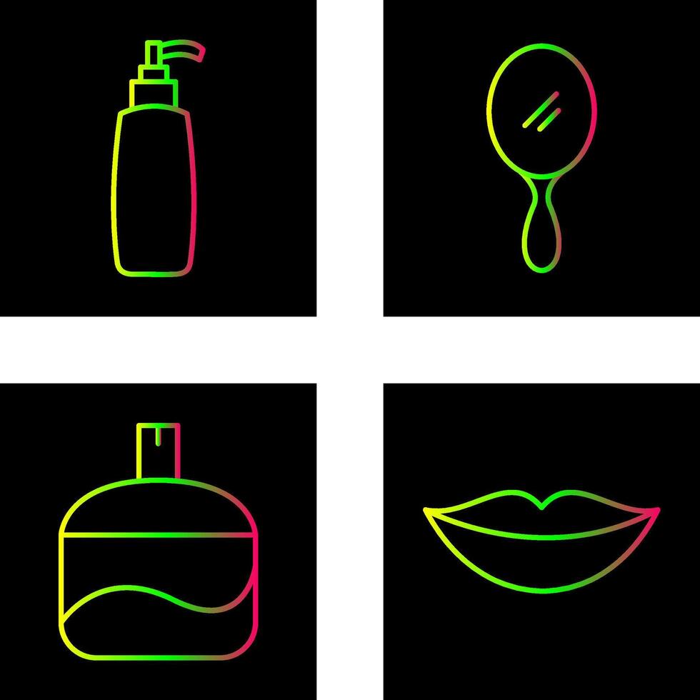 Cosmetic Product and Mirror Icon vector