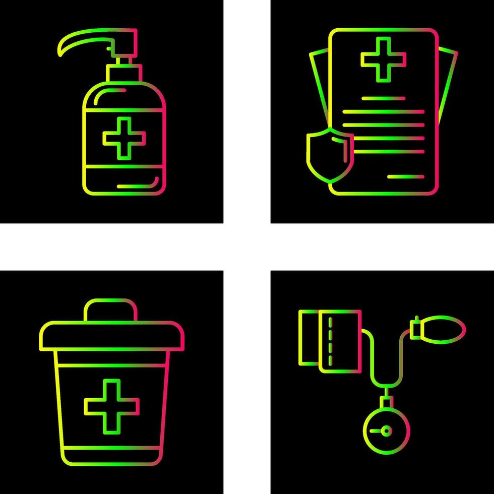 Sanitizer and Receipt Icon vector