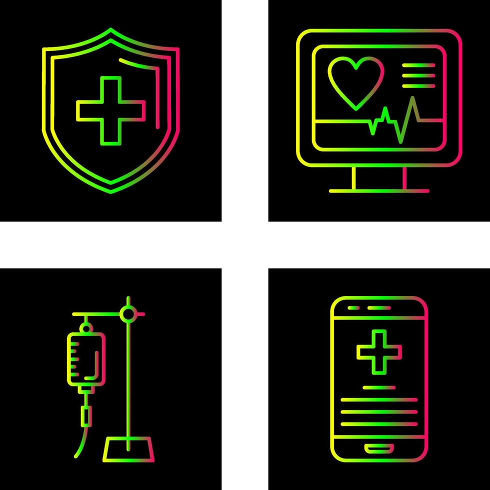Protection and Plus Icon vector