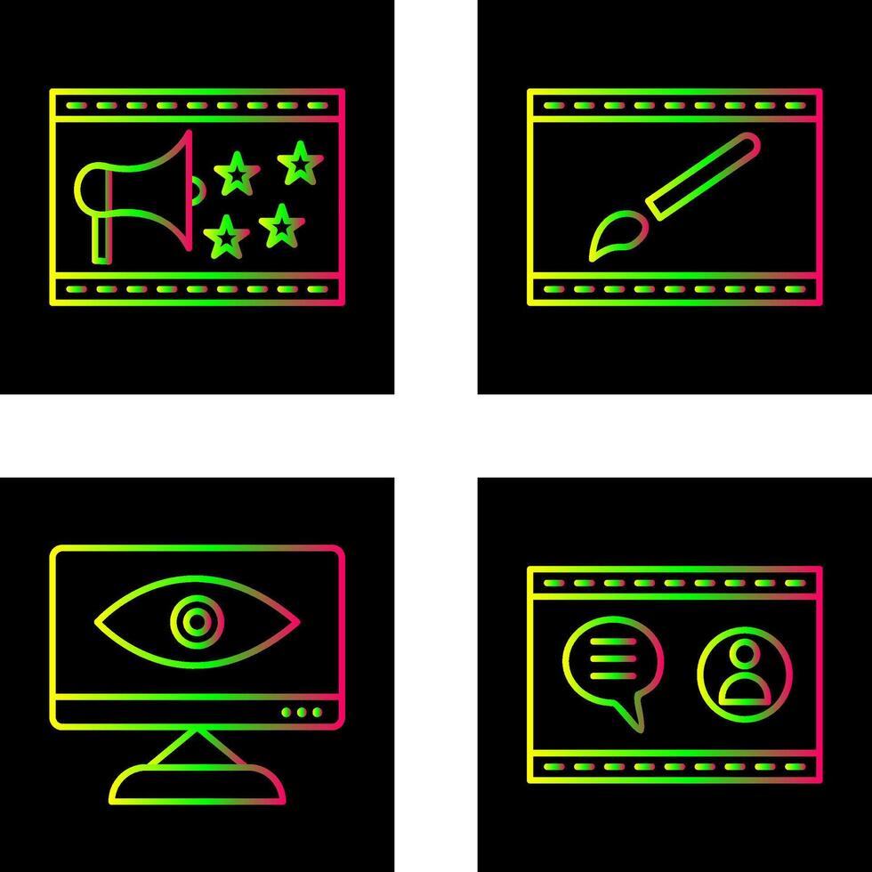 Website Promotion and Website Design Icon vector