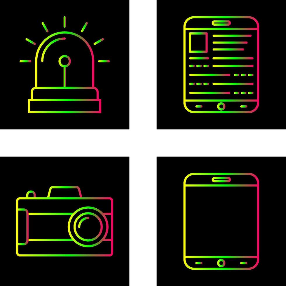 Alarm System and Ebook Icon vector