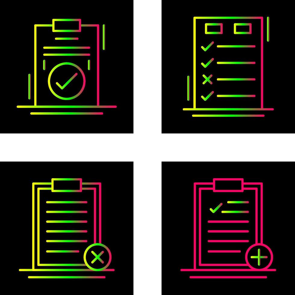 Today to Done Check List and Checkmark Icon vector