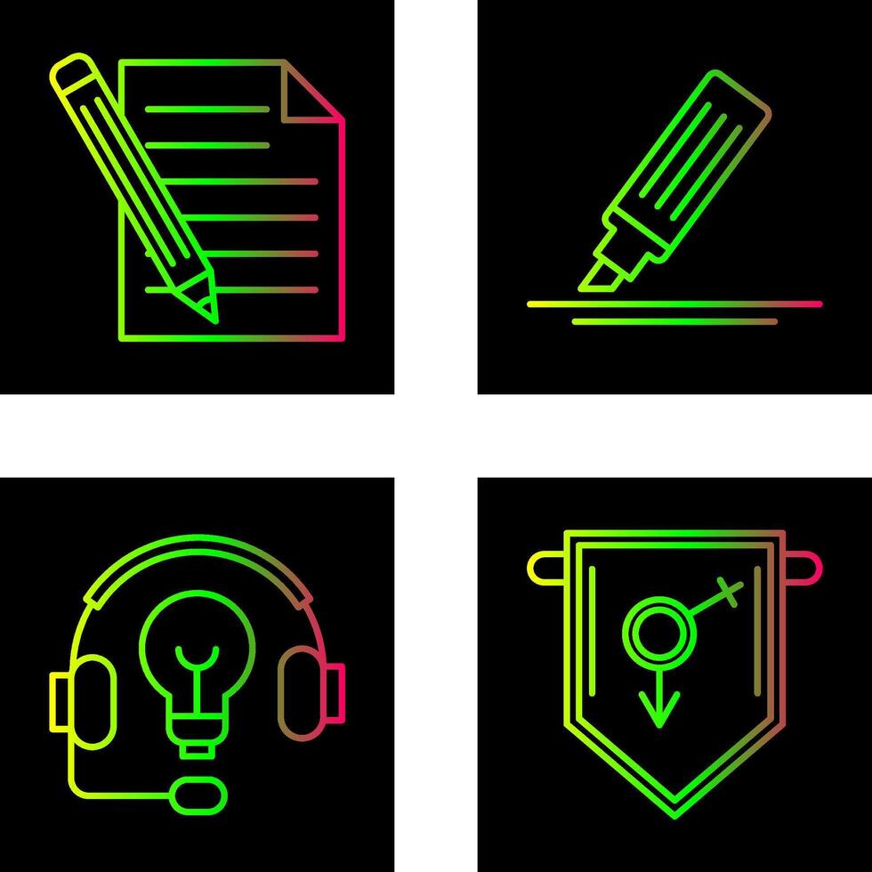 Pencil and MarkerSnack and Money Icon vector