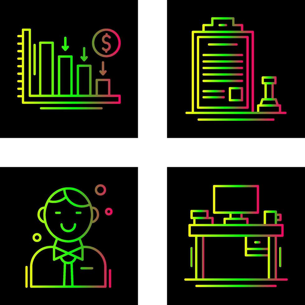 Loss and Stamp Icon vector
