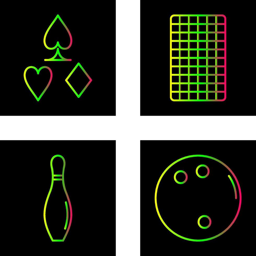 card suits and card backward Icon vector