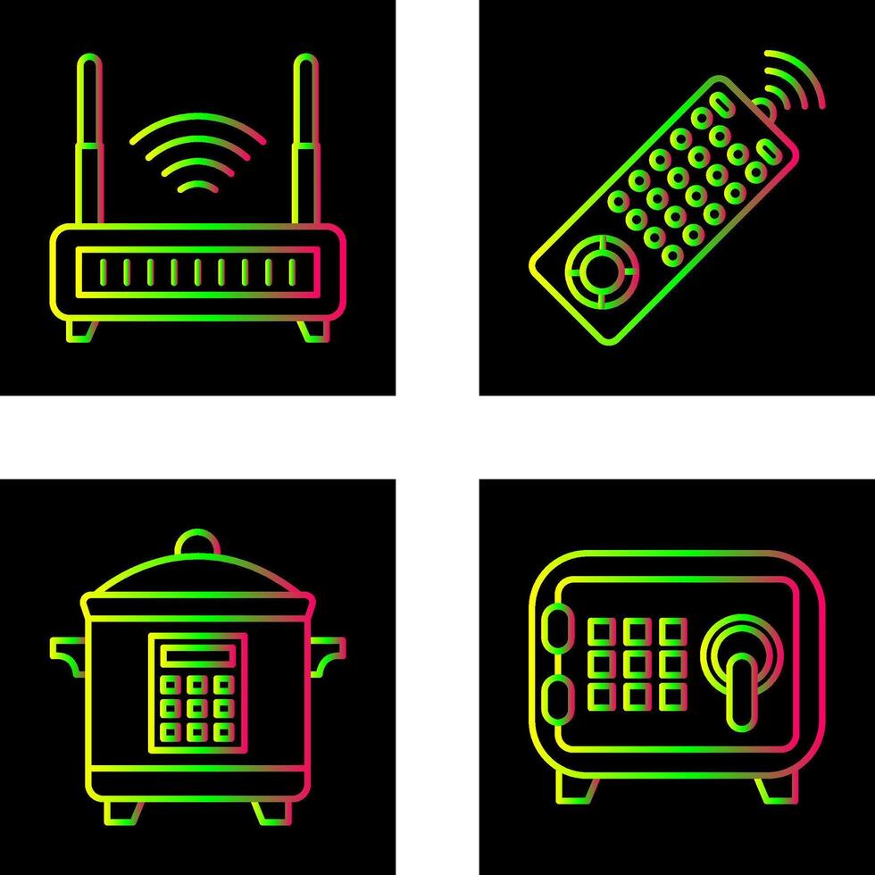 Remote and Antina Icon vector