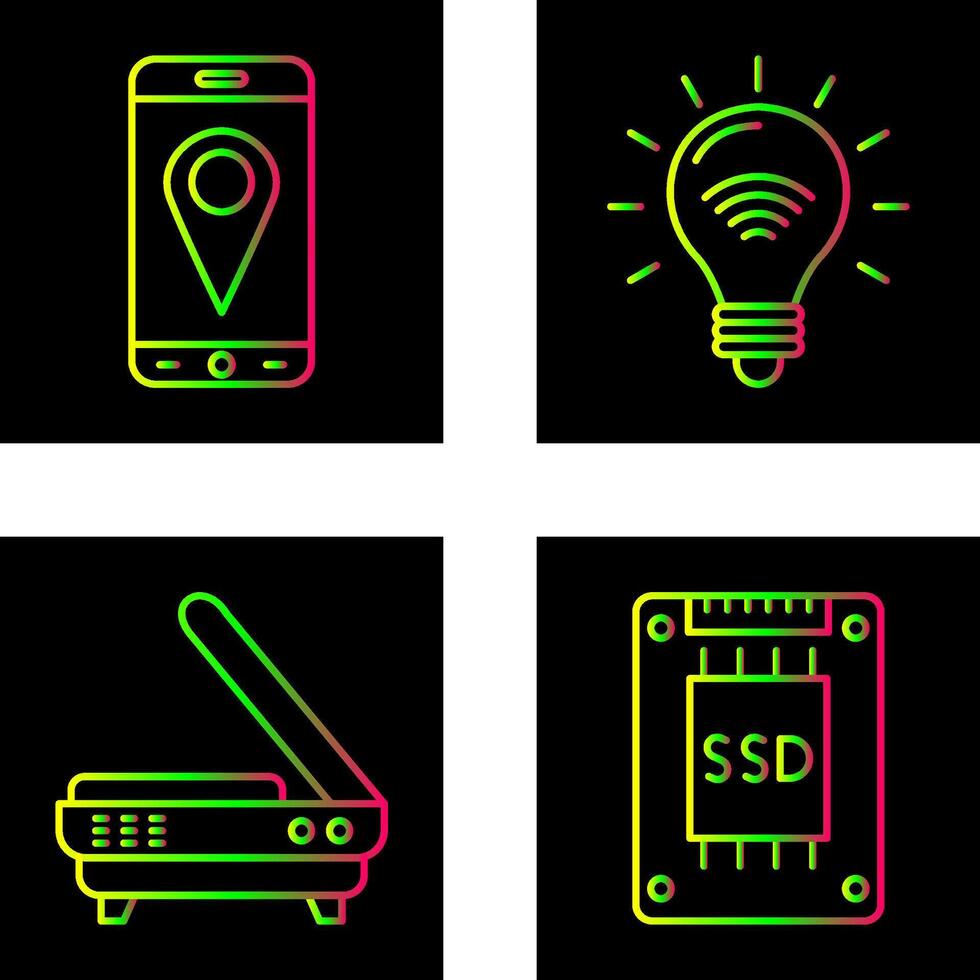 Gps and Smart Energy Icon vector