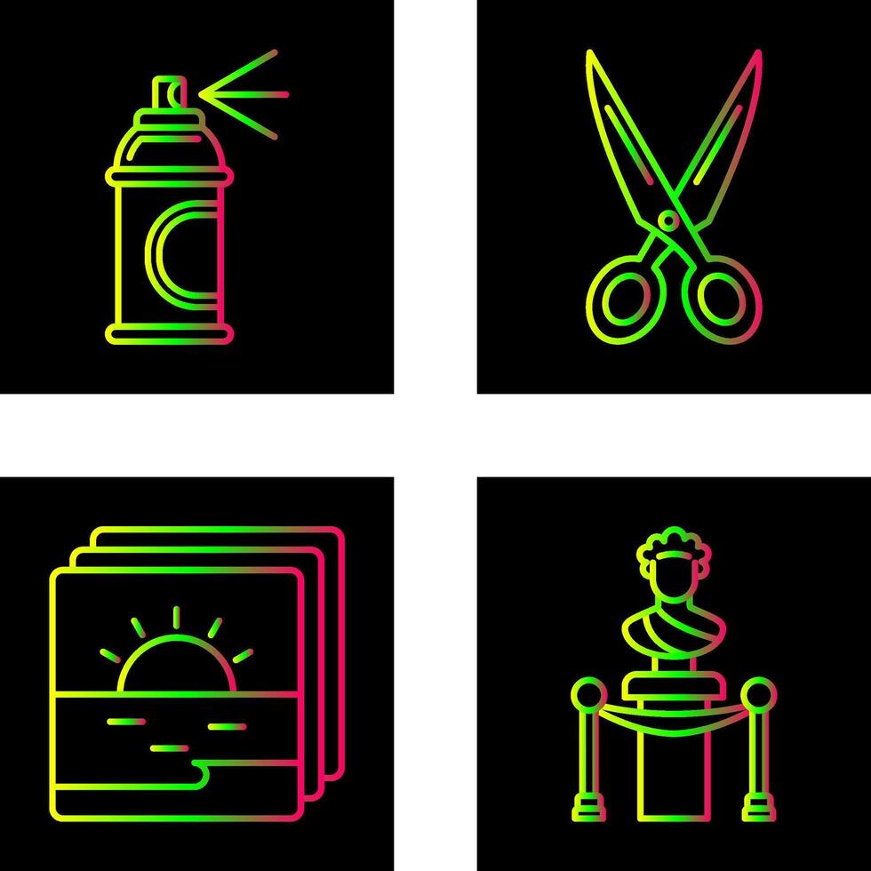 Spray and Scissors Icon vector