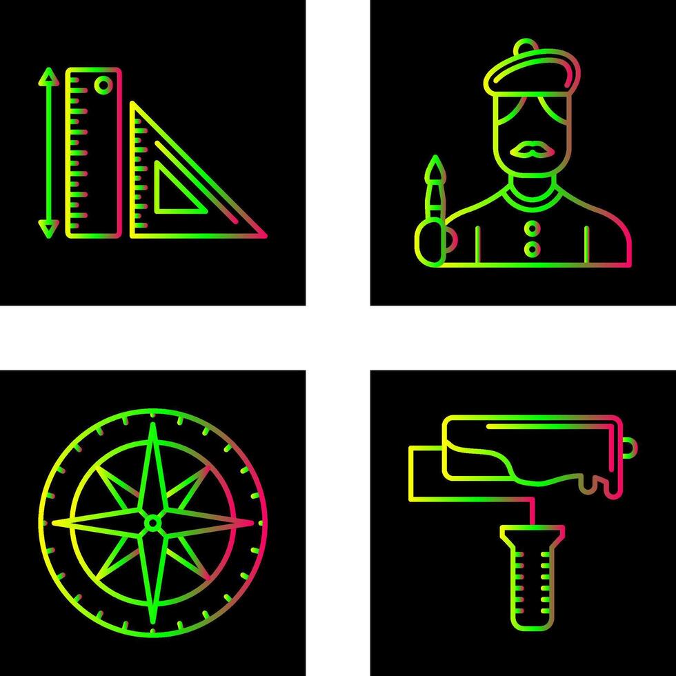 Rules and Artist Icon vector