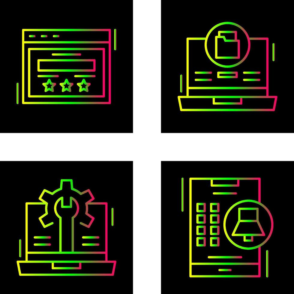 Rating and Data Storage Icon vector