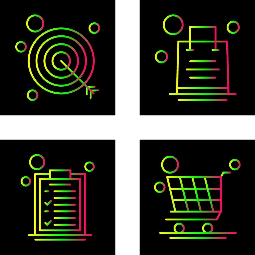 Shopping Bag and Target Icon vector