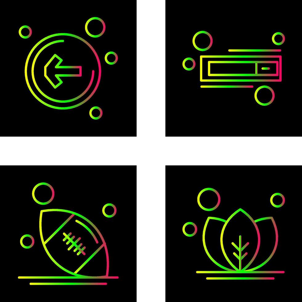 Left Arrow and Switch Icon vector