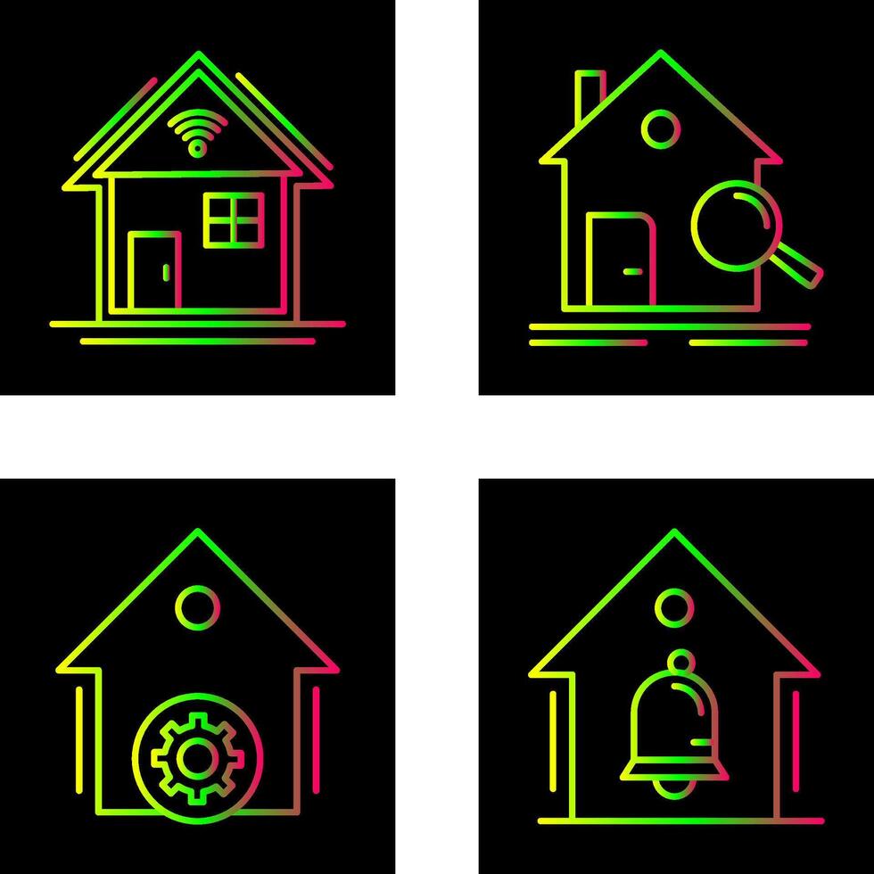 Search and Smart Home Icon vector
