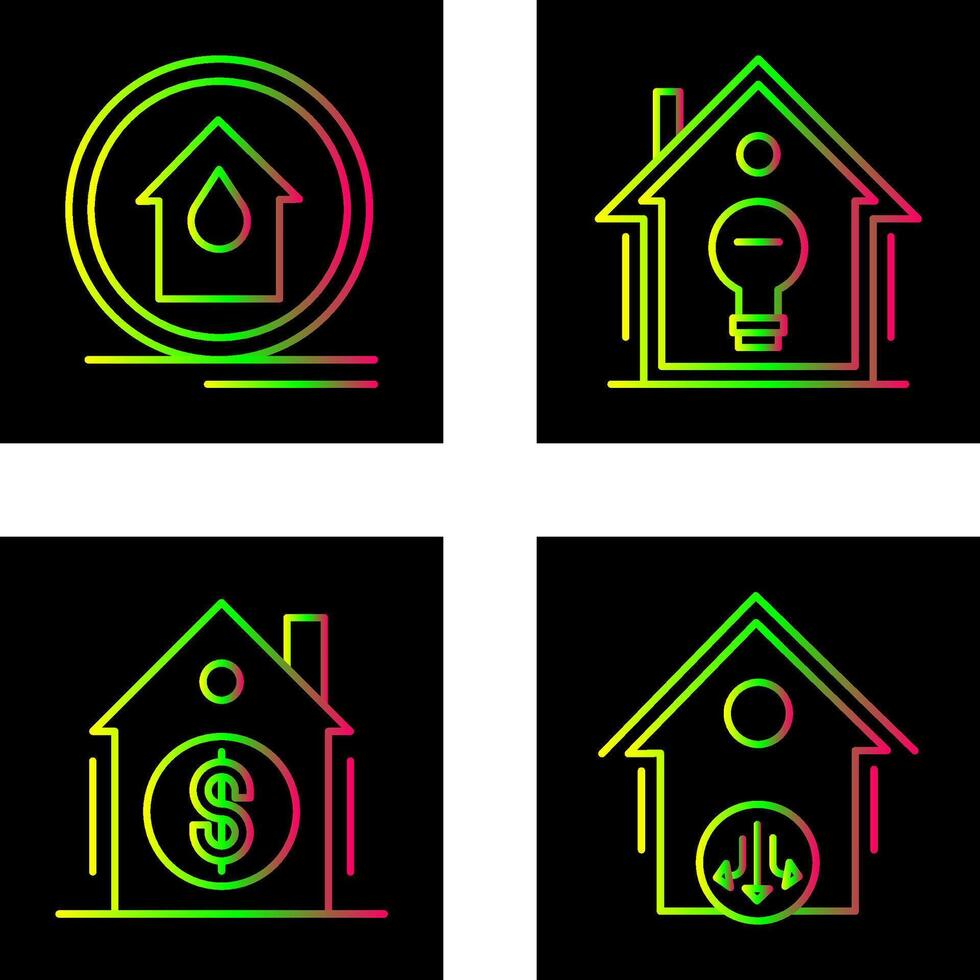 Fire Alarm and Home Automation Icon vector