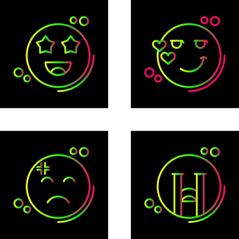 Starstruck and Flirty Icon vector