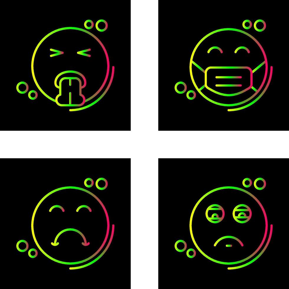 Vomit and Mask Icon vector