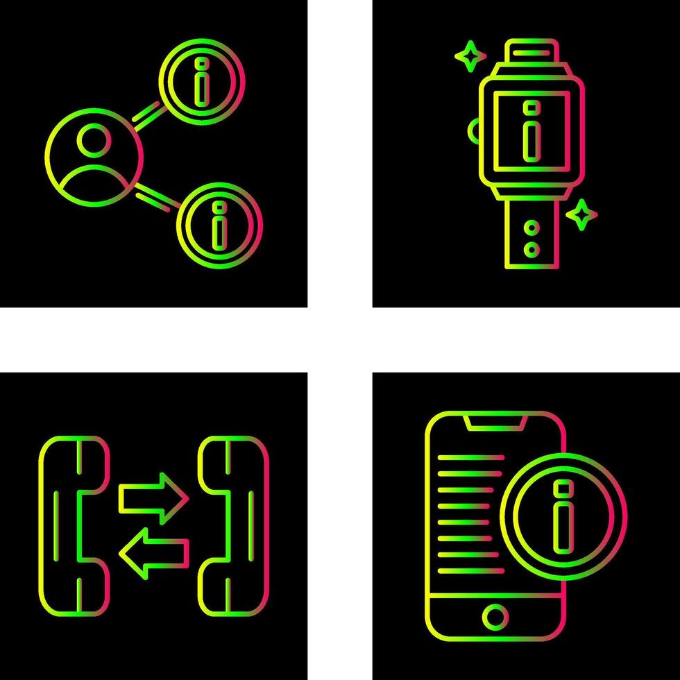 share and smartwatch Icon vector