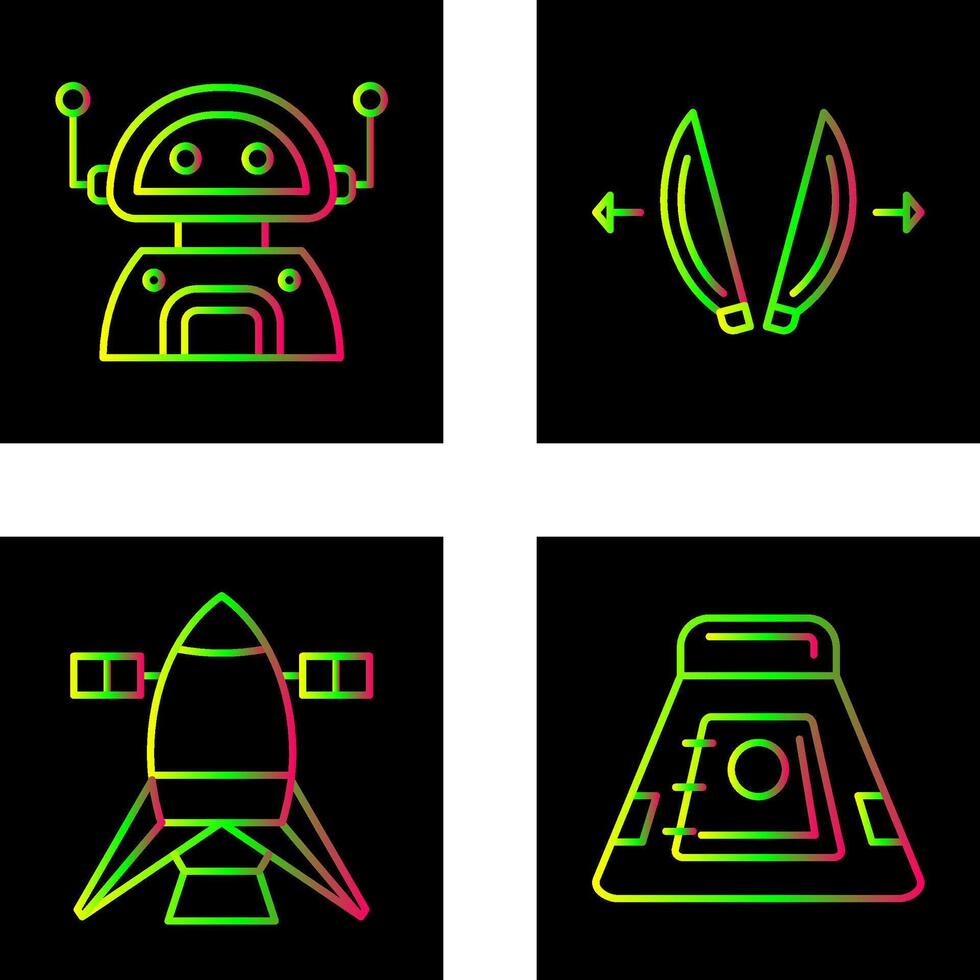robot and playload Icon vector