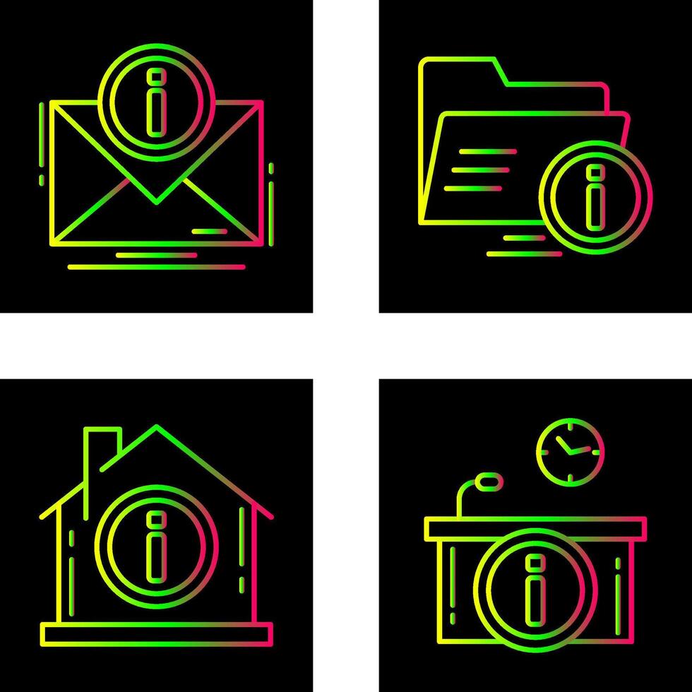 e mail and folder Icon vector