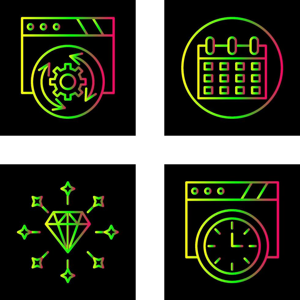 Update and Calendar Icon vector