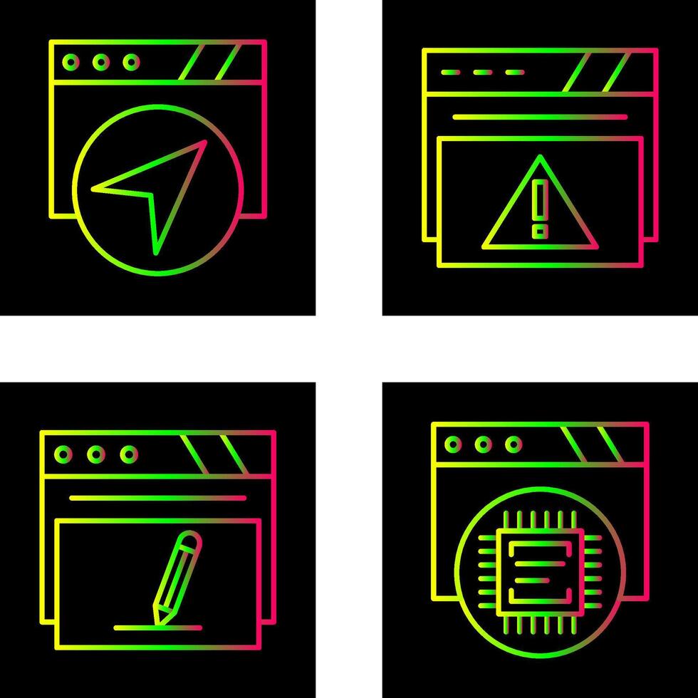 Navigation and Alert Icon vector