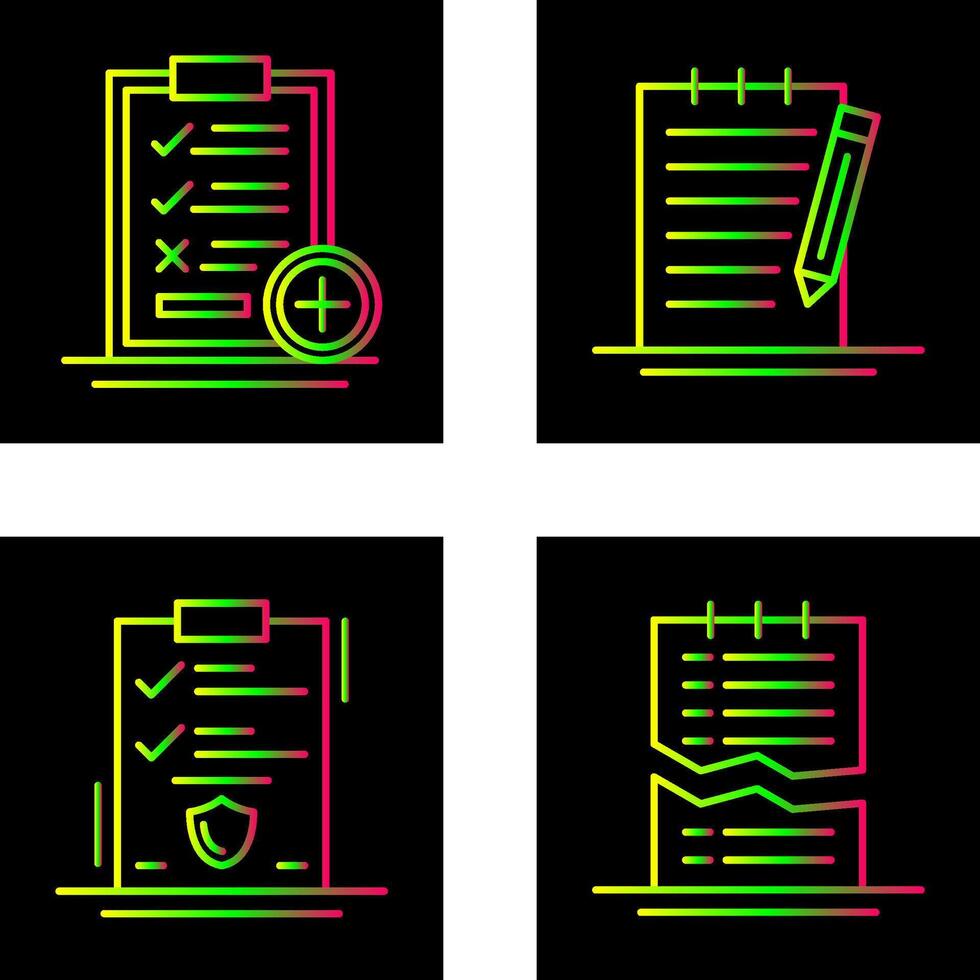 Medical Examination List and Check Up List Icon vector