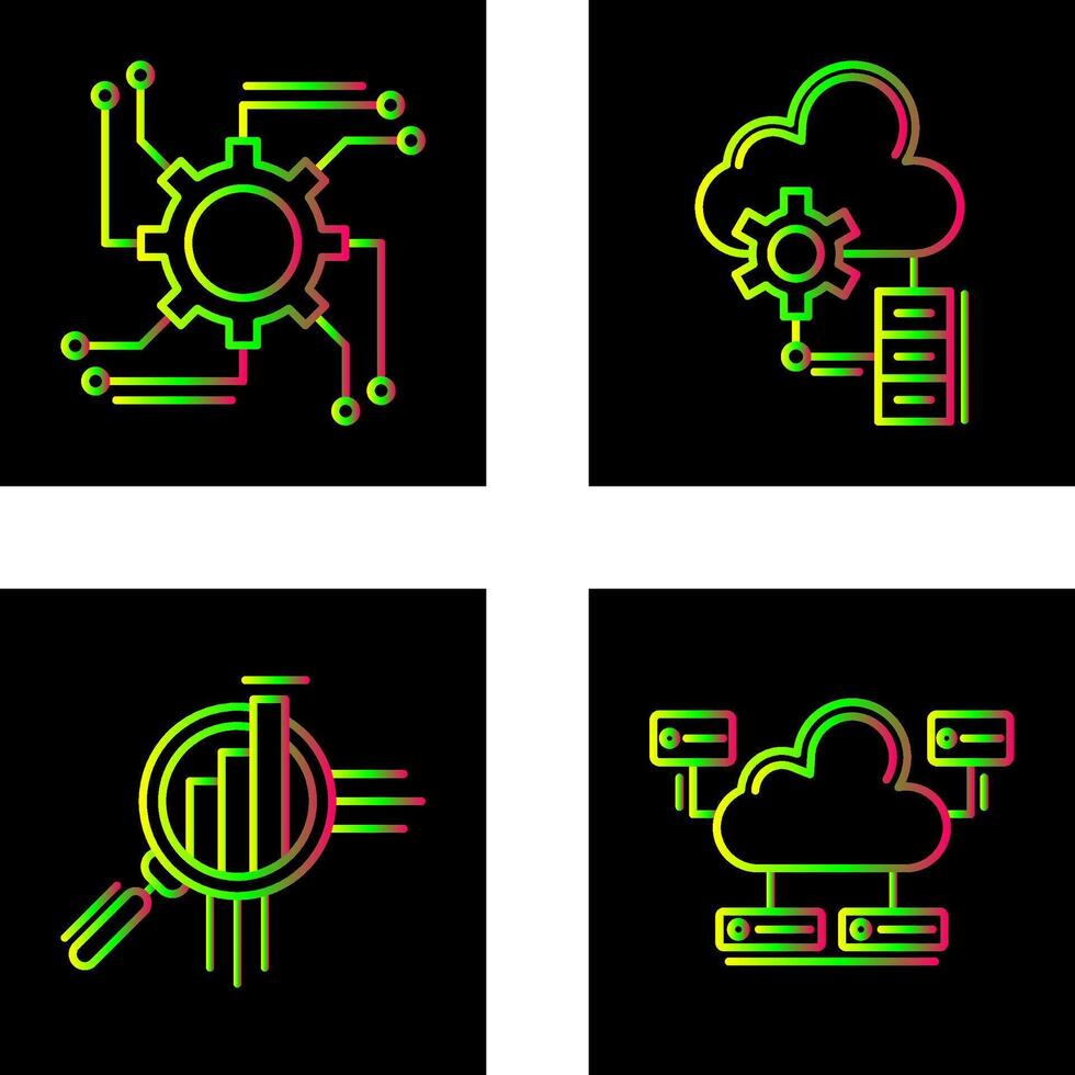 Automation and Big Data Icon vector