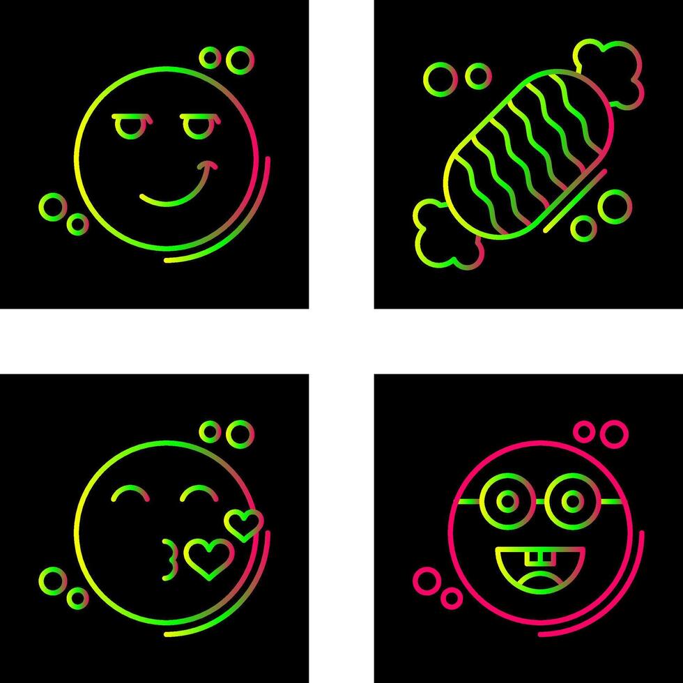 Smirk and Candy Icon vector