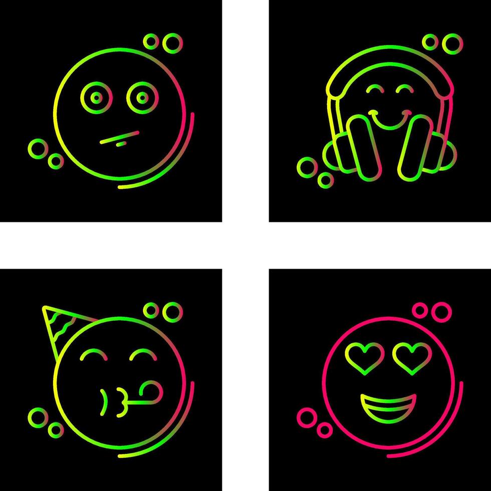 Neutral and Headphones Icon vector