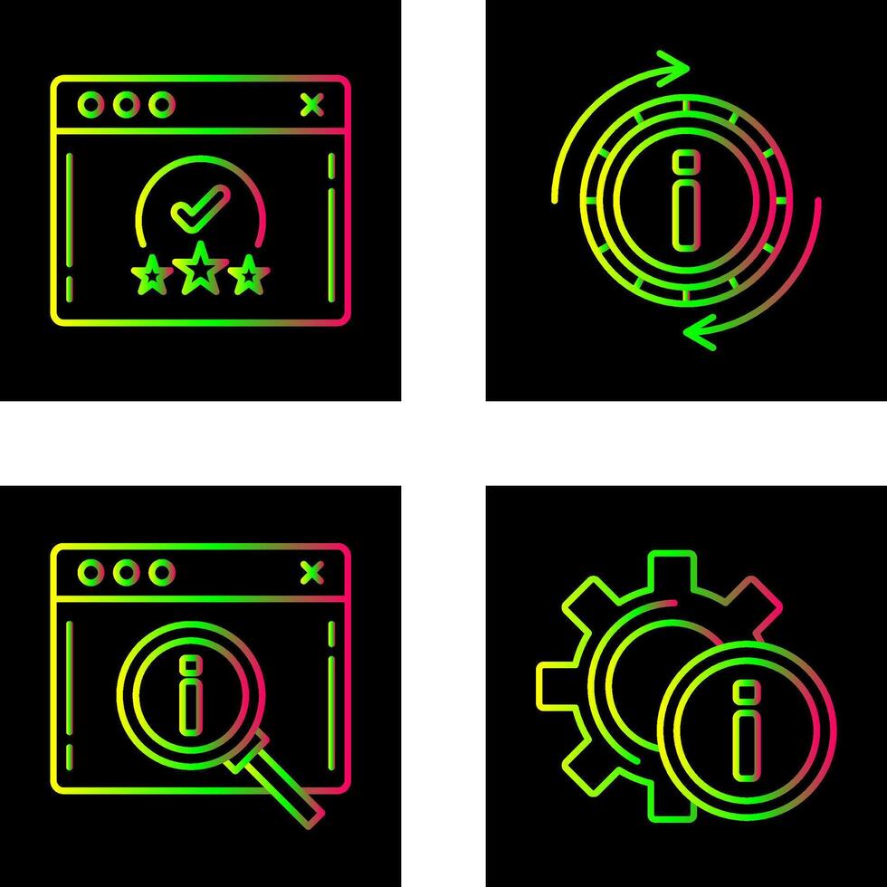 rating and refresh Icon vector