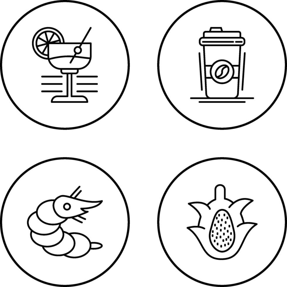 Martini and Coffee Cup Icon vector