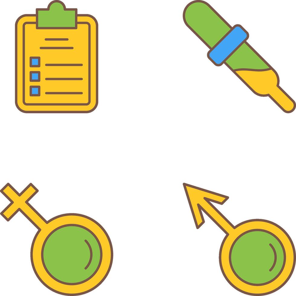 Diagnosis and Dropper Icon vector