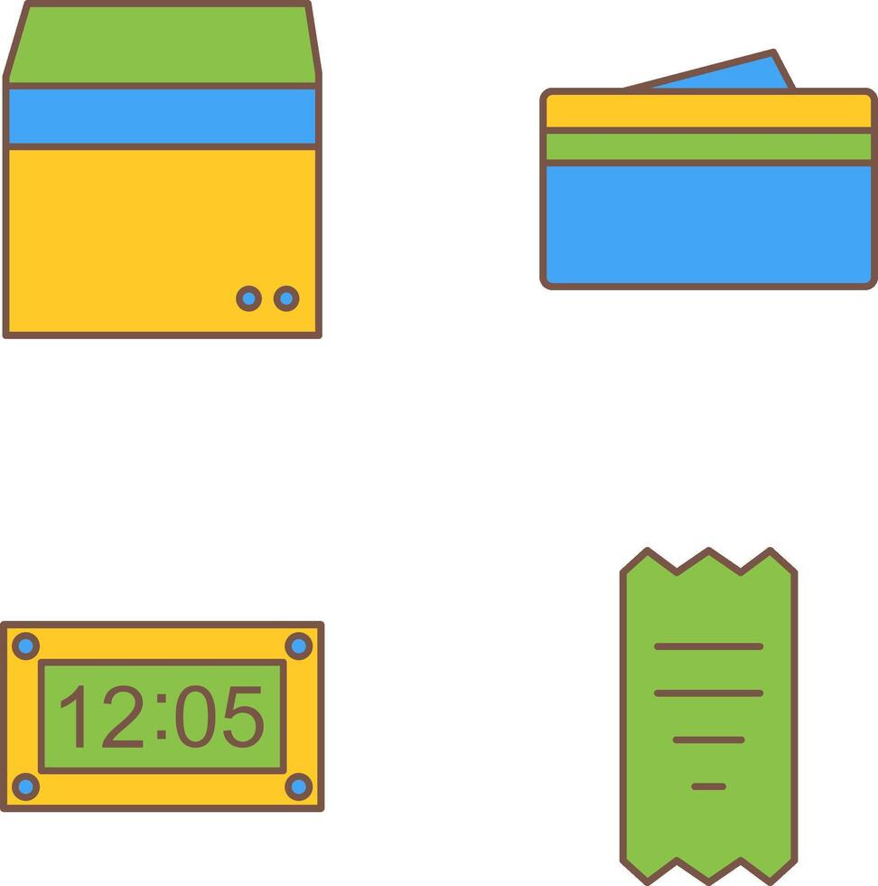 box and wallet Icon vector
