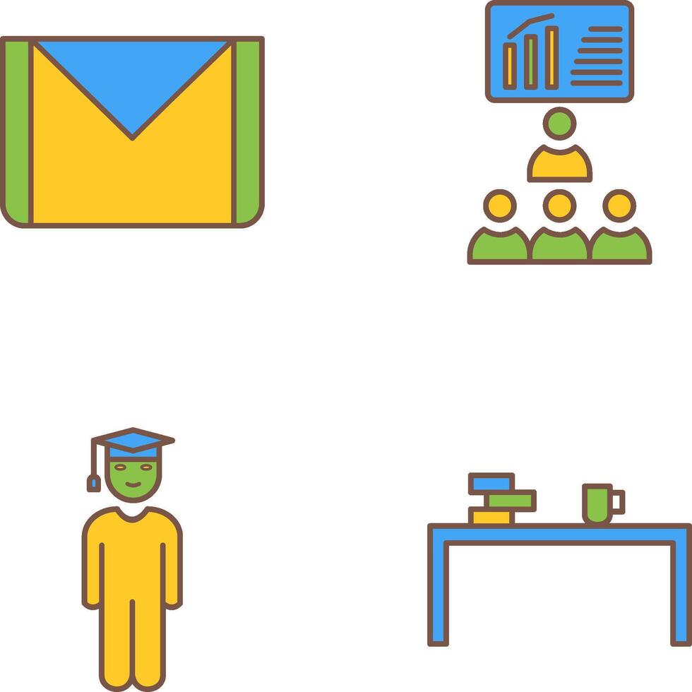 e mail and class Icon vector