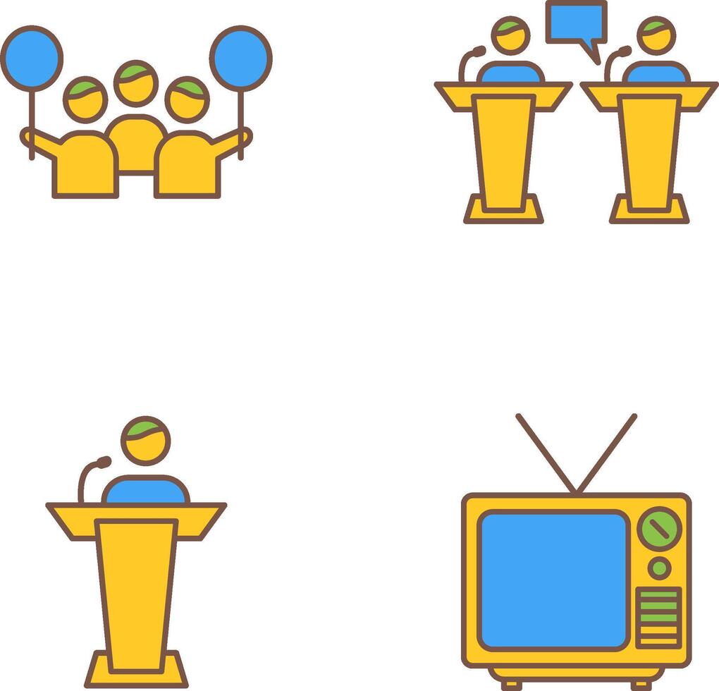 Protest and Debate Icon vector