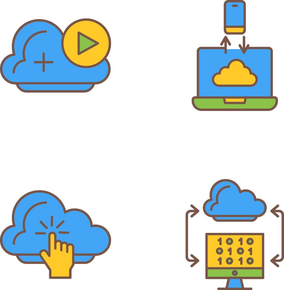 and Data Transfer Icon vector