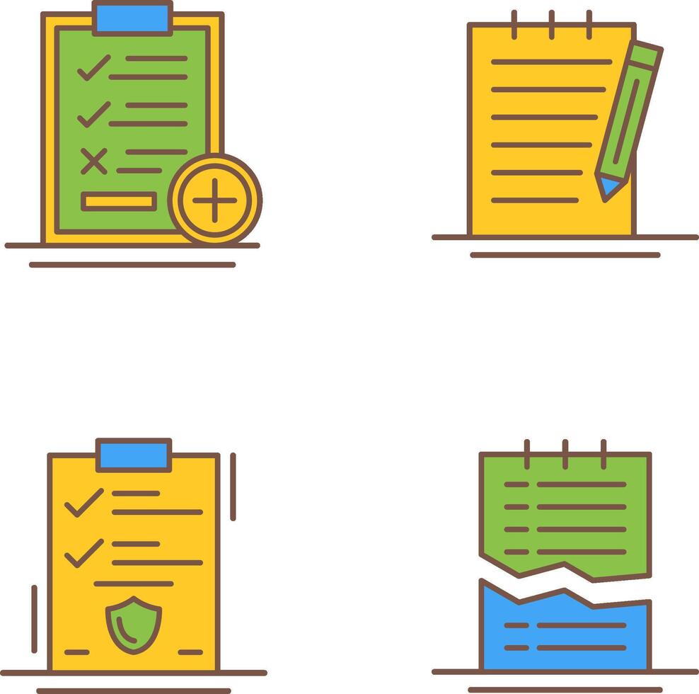 Medical Examination List and Check Up List Icon vector