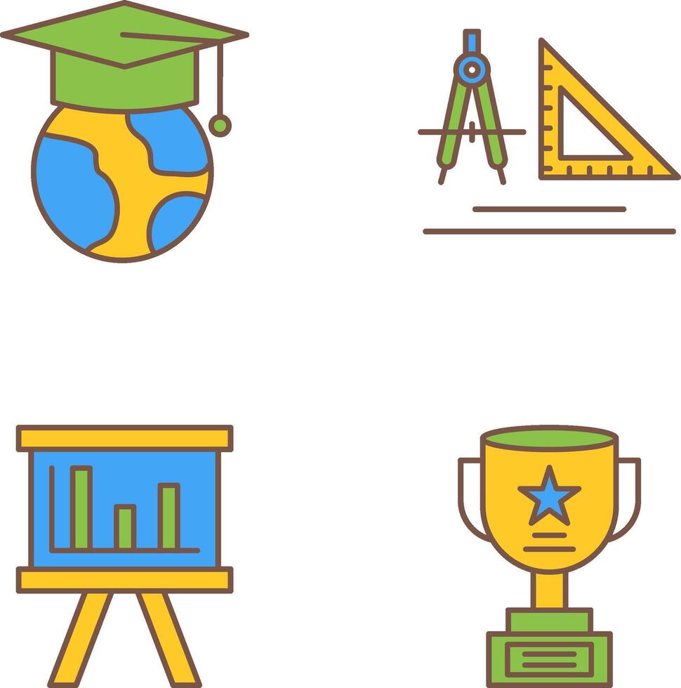 Earth and Compass Icon vector