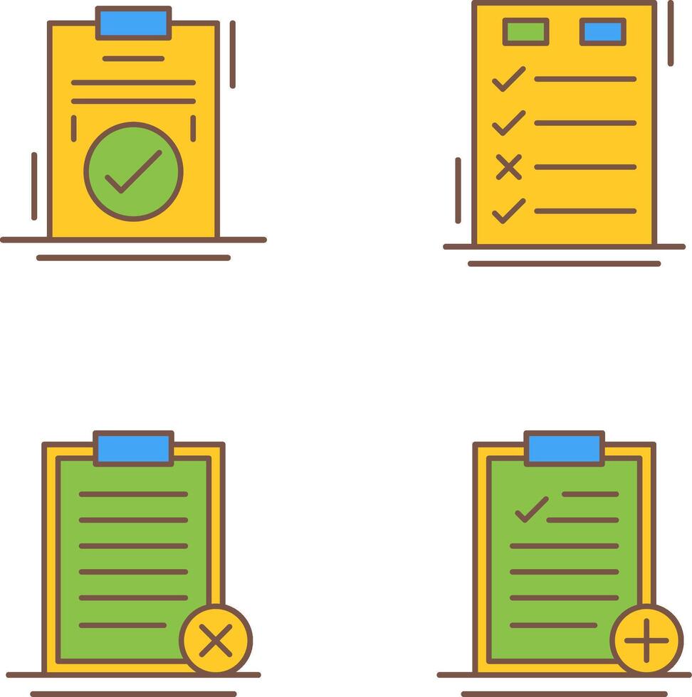 Today to Done Check List and Checkmark Icon vector