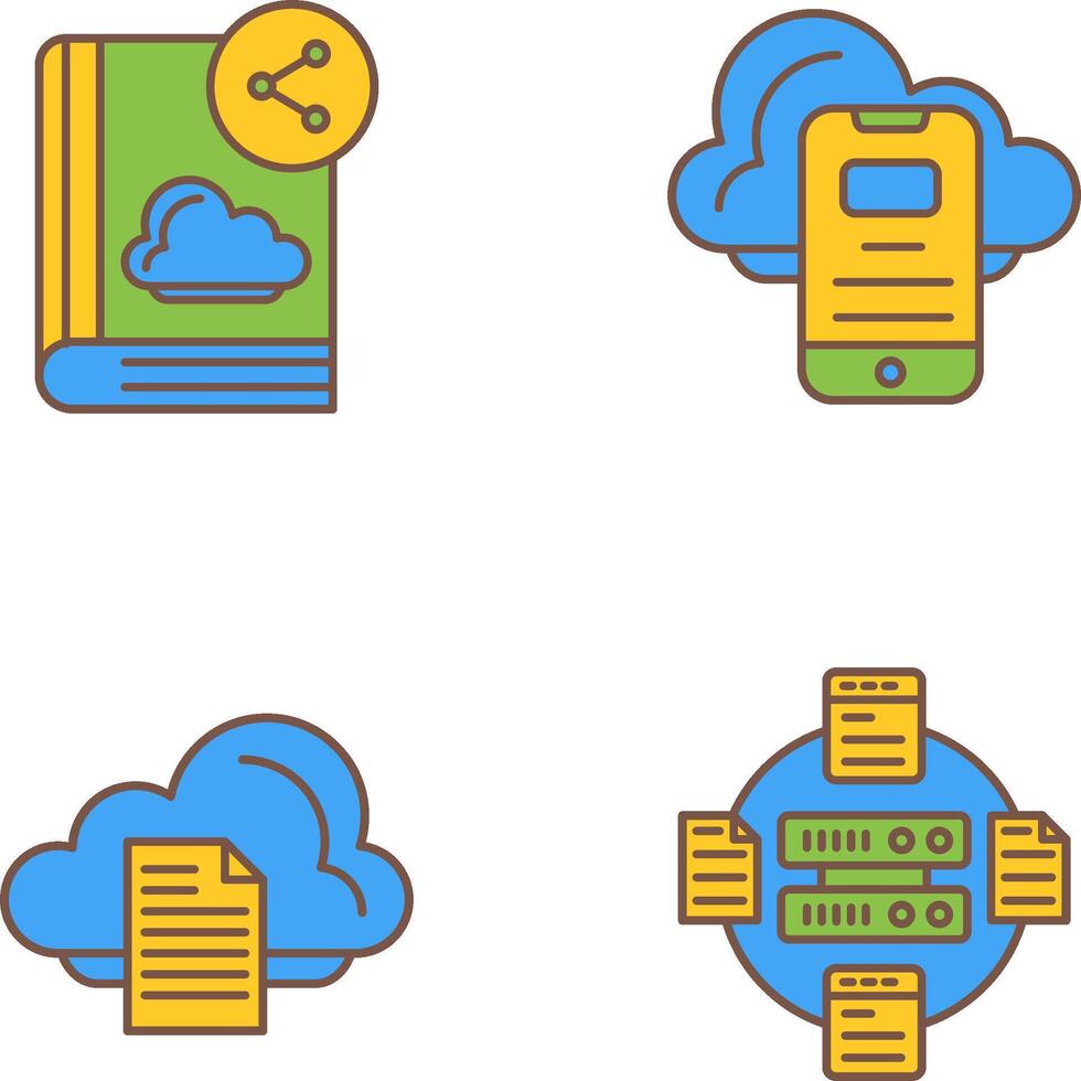 Smartphone and Book Icon vector