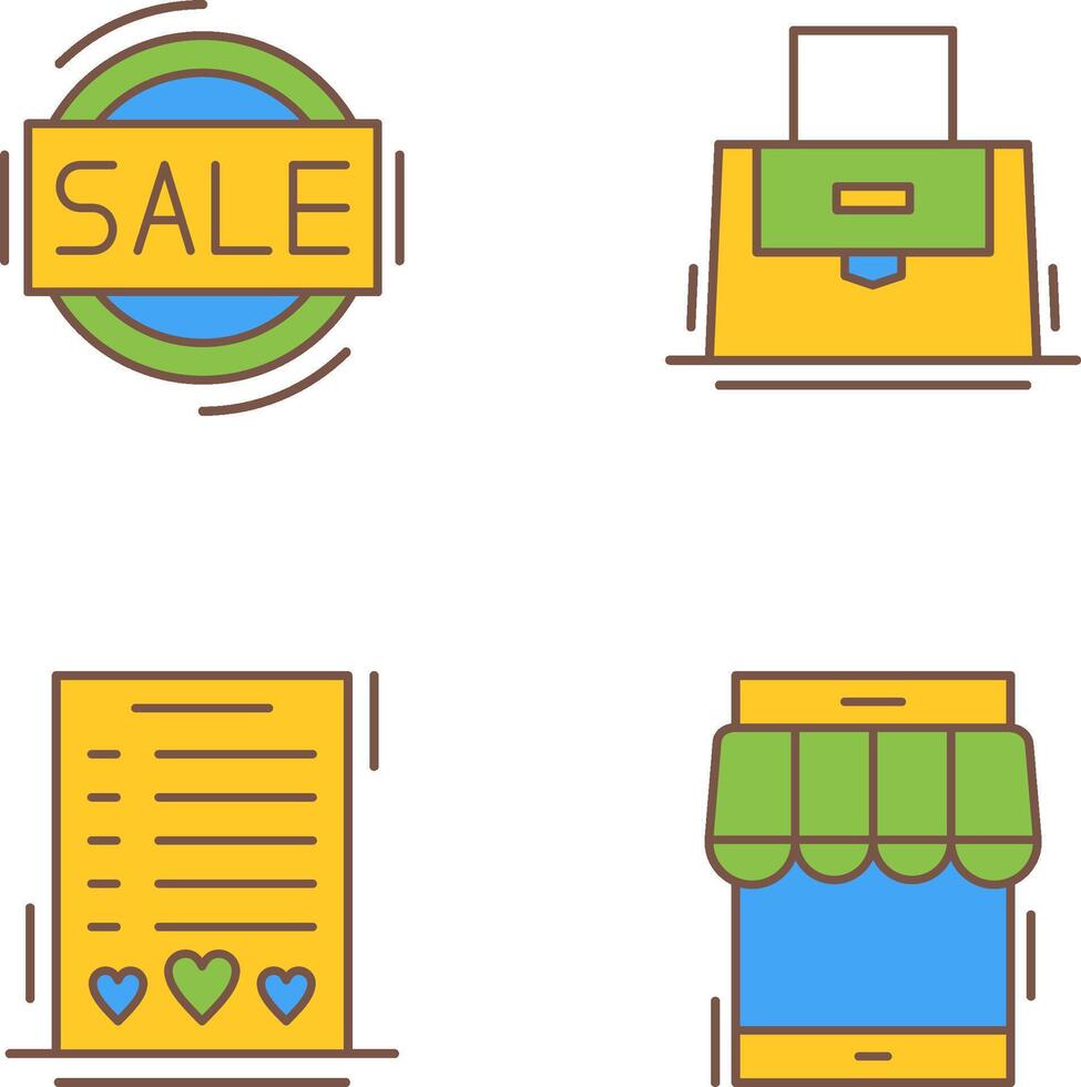 Sale and Purse Icon vector