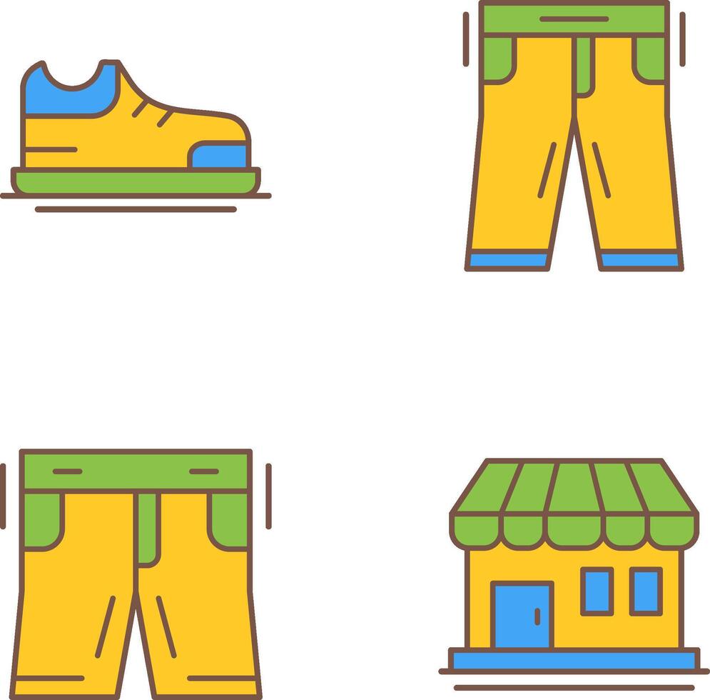 Shoes and Pants Icon vector