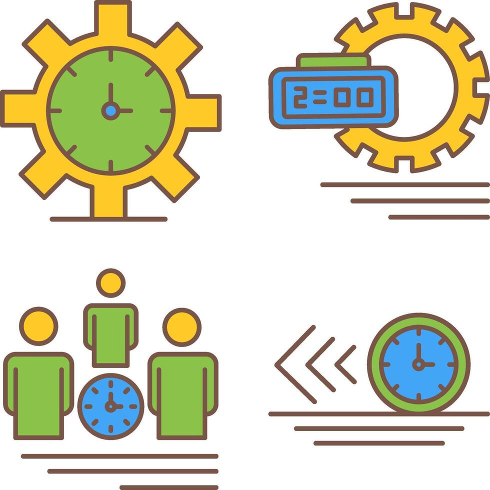 Time Management and Time Management Icon vector