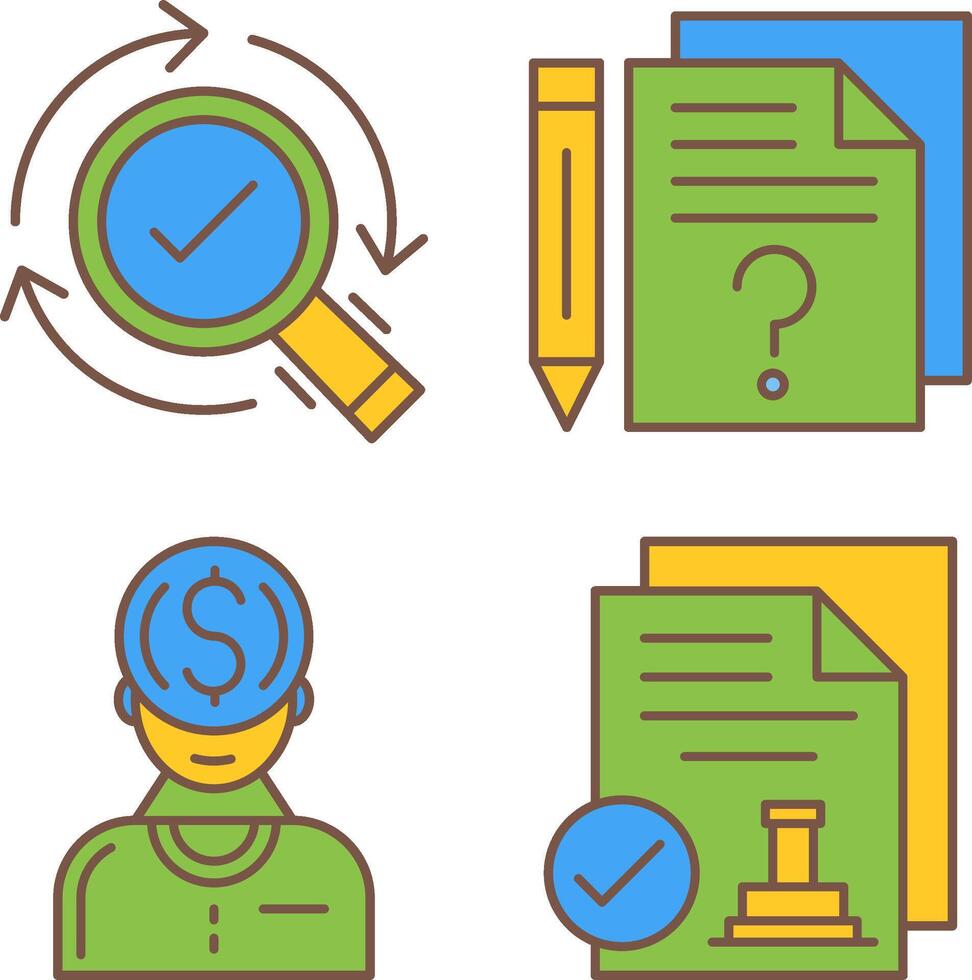 Research and Question Icon vector