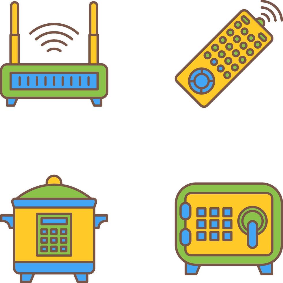 Remote and Antina Icon vector