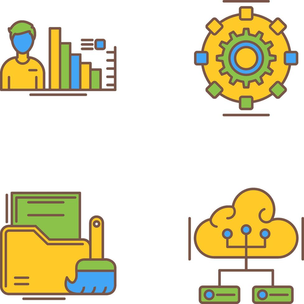 Consulting and Automated Icon vector