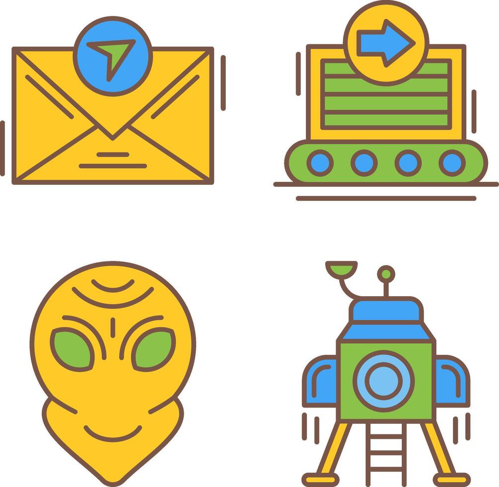 message and container Icon vector